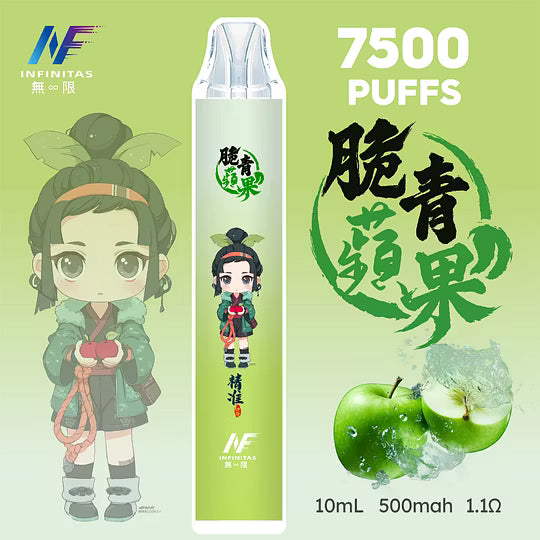 INF無限鬼滅之刃系列一次性拋棄式7500口【20種風味】-台灣現貨