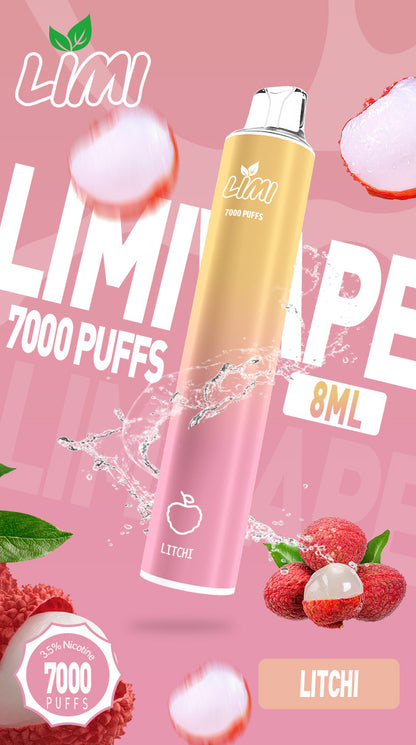 台灣現貨-Limi7000口拋棄式/電子煙  煙油容量更高 口味更優化