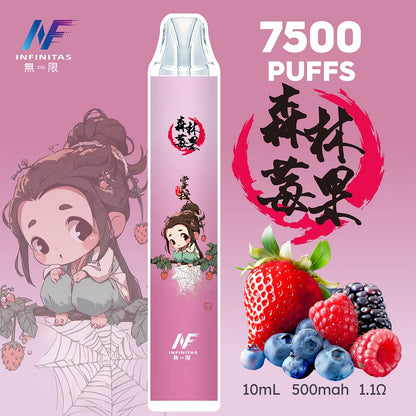INF無限鬼滅之刃系列一次性拋棄式7500口【20種風味】-台灣現貨